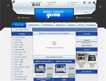 Tablet Screenshot of gamesstationretro.com